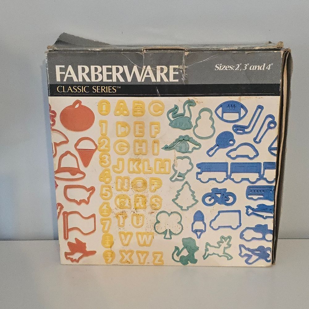 Farberware Vintage Classic Series Alphabet and Shape Cookie Cutters